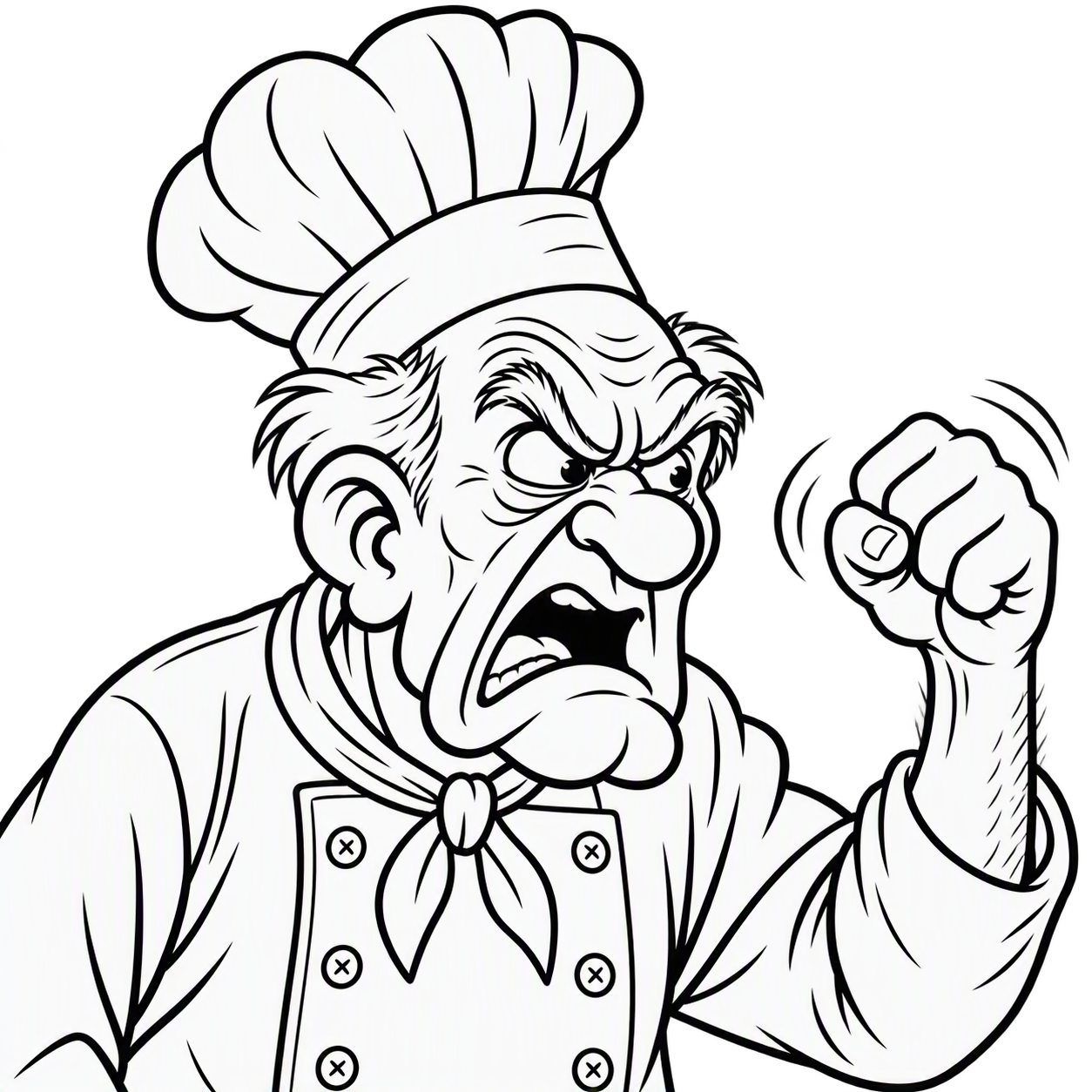 Curmudgeonly chef