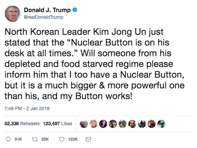 Trump Kim Tweet
